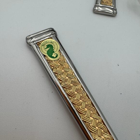 Waterford Kells Gold Flatware 18/10 5 Pc Place Setting NIB - Picture 3 of 5